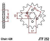 Front sprocket JT JTF252.12 teeth HONDA C50 GLX