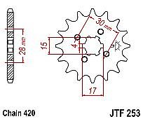 Front sprocket JT JTF253.14 teeth HONDA  INNOVA(02-04)