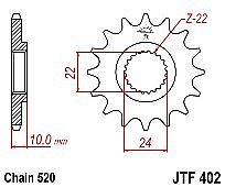 Front Sprocket JT JTF402 15 Teeth APRILIA TUAREG 650 PEGASO BMW F650-GS-ST
