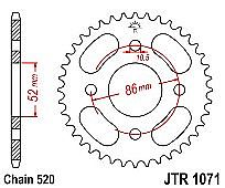 Γρανάζι πίσω JT JTR1071 30 Δόντια