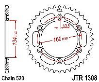 Rear sprocket JT A1308 43 Teeth Aluminium