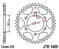 Rear sprocket JT R1489 39-40 Teeth