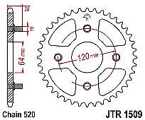 Rear sprocket JT R1509 41 Teeth