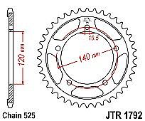 Γρανάζι πίσω JT JTR1792 41-42 Δόντια