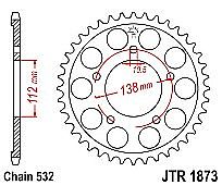 Rear sprocket JT JTR1873 48 Teeth