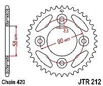 Rear sprocket JT JTR212.35 for Innova