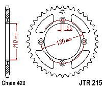 Rear sprocket JT JTR215 55 teeth