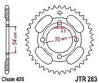 Γρανάζι JT Πίσω JTR263 34-36 Δόντια