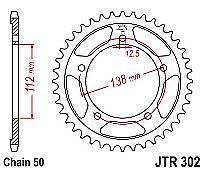 Γρανάζι JT Πίσω JTR302 39-41-42-43-44 Δόντια