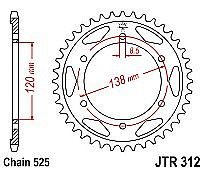 Rear sprocket JT JTR312 40 Teeth