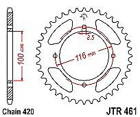Rear sprocket JT JTR461 49 Teeth