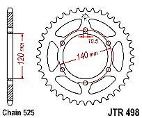 Rear sprocket JT JTR498 44-45-46 Teeth