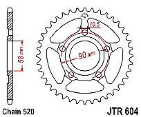 Rear sprocket JT JTR604 38-40 Teeth