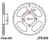 Rear sprocket JTR810 37 Teeth