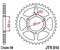 Rear sprocket JTR814 44 Teeth