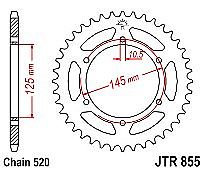 Rear sprocket JTR855 45-46 Teeth