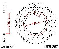 Rear sprocket JTR857 47 Teeth
