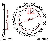 Rear sprocket JT JTR867 42-43 Teeth