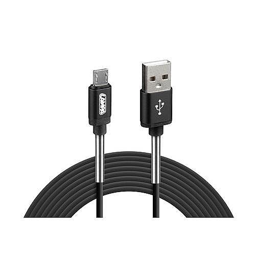 Καλώδιο USB Σε Micro-Usb Lampa 2 Μέτρα Μαύρο 38921