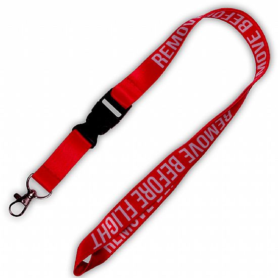 Lanyard Κρεμαστό Λαιμού Remove Before Flight Red