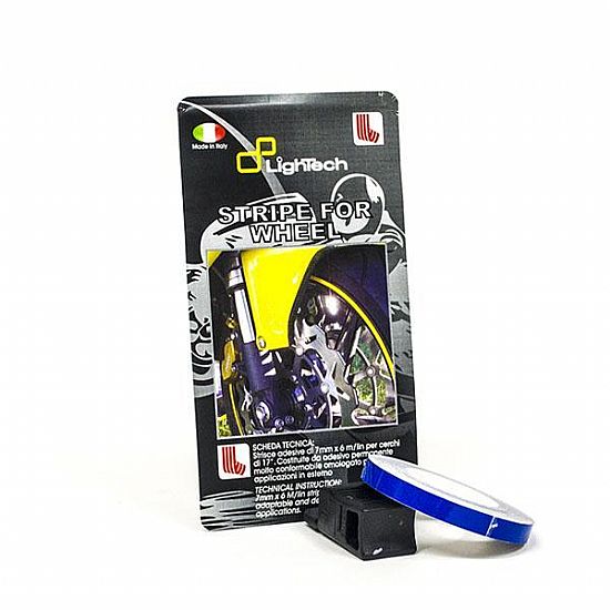 Αυτοκόλητη Ταινία Τροχών Αντανακλαστική LIGHTECH Racing Μπλε