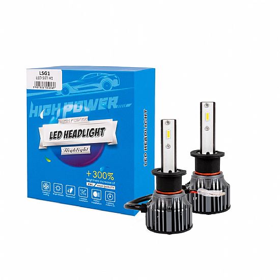 LED MTech H1 12>24V 6.500K 5.000lm 50W CSP1860 +300%