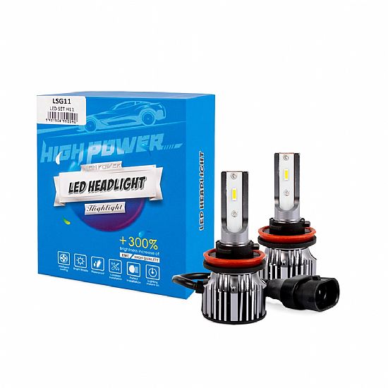 LED MTech H11 12>24V 6.500K 5.000lm 50W +300%