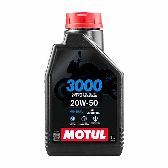 Oil for motorcycle (mineral) MOTUL 4T 3000 20W-50 MA2 1L