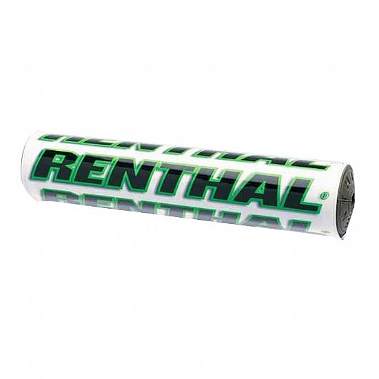 Μπαράκι Τιμονιού RENTHAL Pad 240mm Άσπρο-Πράσινο