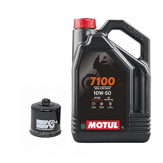 K&N Oil Change Kit MOTUL 7100 10w-50 ΚΝ164 4L