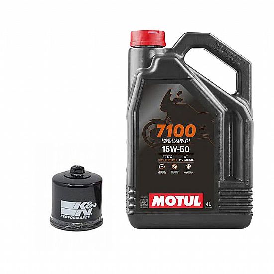 K&N Oil Change Kit MOTUL 7100 15w-50 ΚΝ138 4L