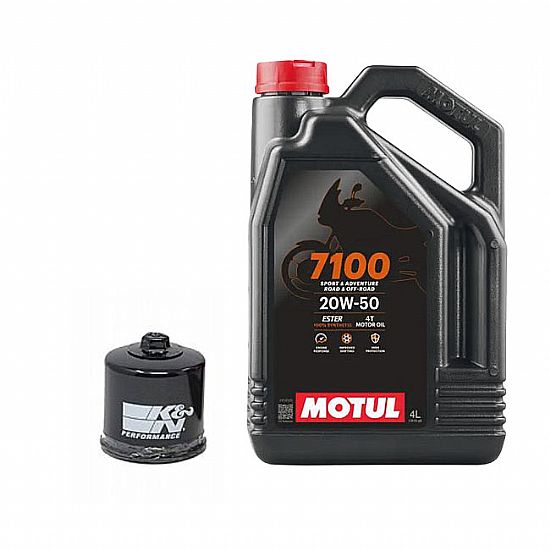 K&N Oil Change Kit MOTUL 7100 20w-50 ΚΝ164 4L