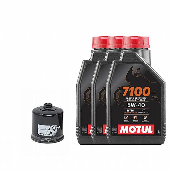 K&N Oil Change Kit MOTUL 7100 5w-40 ΚΝ160 3L