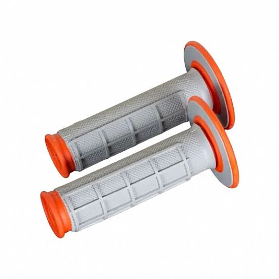Grips RENTHAL Dual Compound for MX/ENDURO use orange-grey