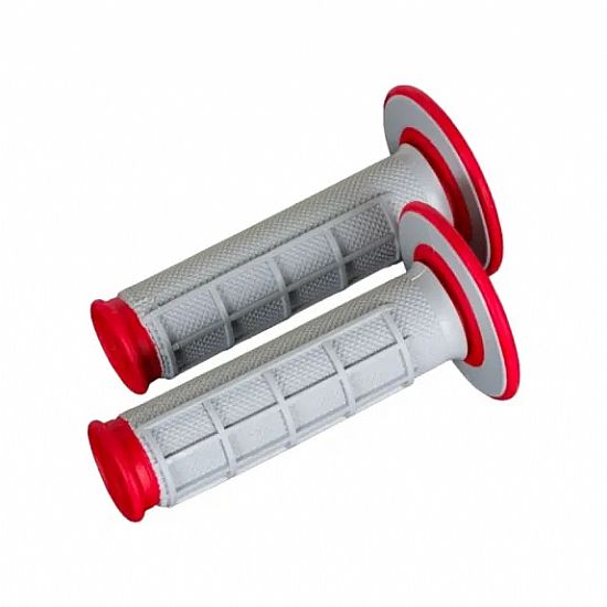 Grips RENTHAL Dual Compound for MX/ENDURO use red-grey