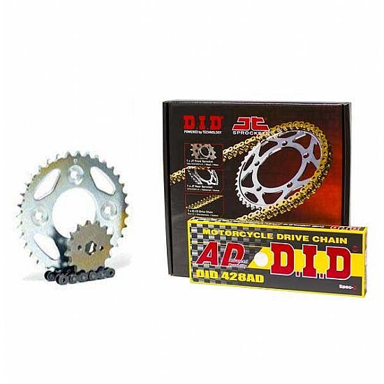 Set sprockets chain DID - JT AD 428 Chain Honda Wave 110