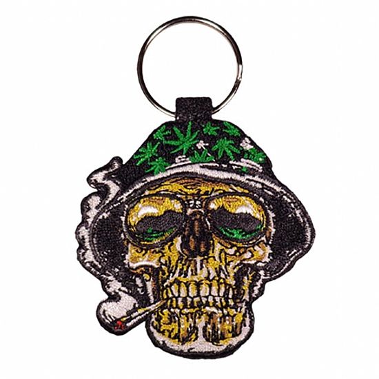 Μπρελόκ Κλειδιών Smoking Skull Υφασμάτινο