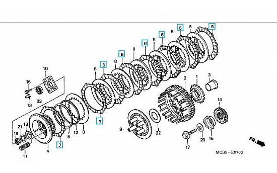 Genuine Clucth set  HONDA transalp