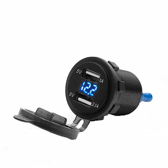 Διπλός αντάπτορας φορτιστής USB 4Ride