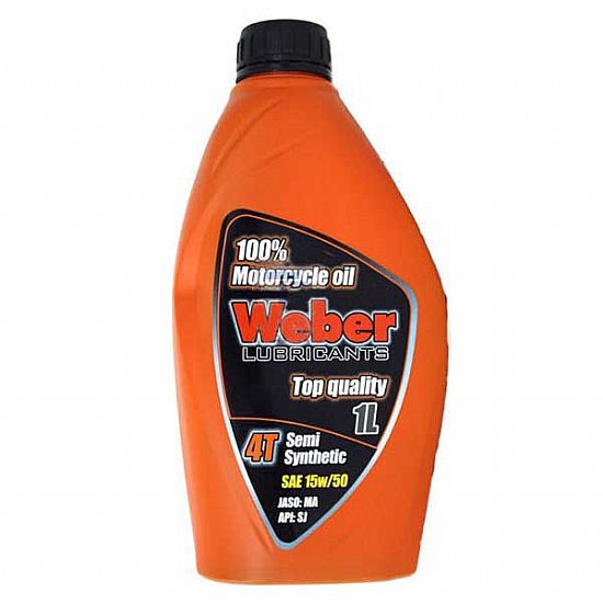 Semi-synthetic WEBER 15W-50 MA2 1lt