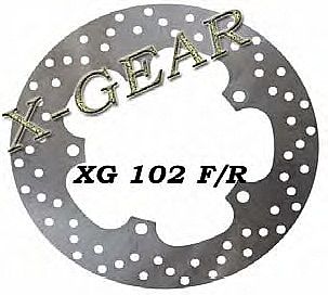 Δισκόπλακα πίσω X-GEAR  APRILIA Leonardo 250 00-04 / BENELLI ADIVA 125 -00