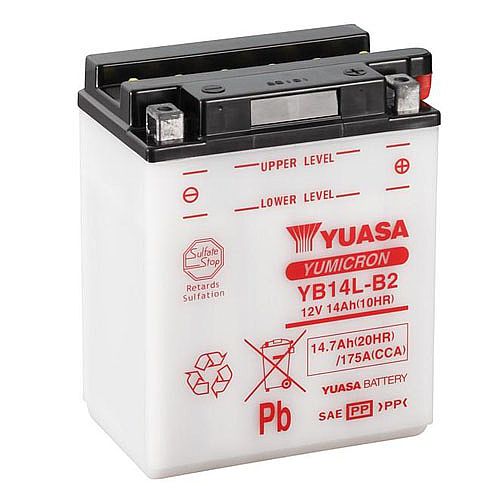 Motorcycle Battery YUASA YB14L-B2