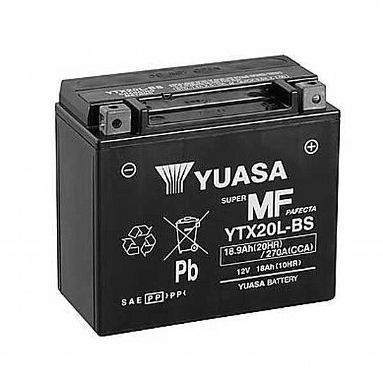 Motorcycle Baterry YUASA YTX20L-BS GOLDWING
