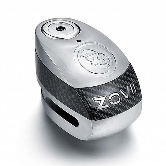 Zovii ZD10 Alarm Disc Brake Lock Silver - Carbon