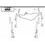 Kit with long brackets for S650 Child's seat