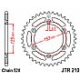 JT JTR210.43 HONDA XR250 CRM