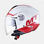 Κράνος Jet MT Helmets City Eleven Άσπρο - Κόκκινο