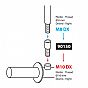 Lampa Mirror adapters - Thread O 8 mm right > O 10 mm right