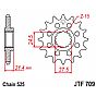 JT JTF709 16 Teeth Aprilia Dorsoduro 750