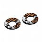 Lampa Donut Off-Road Grips Universal  Grey-Orange 22MM+25MM 12CM